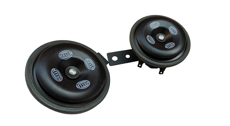 Hella 12 Volt Strong Tone Signal Horn Set 118 DB Disc