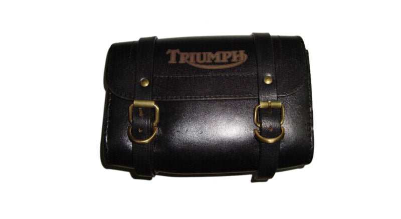 Genuine Leather Black Tool Bag For Triumph