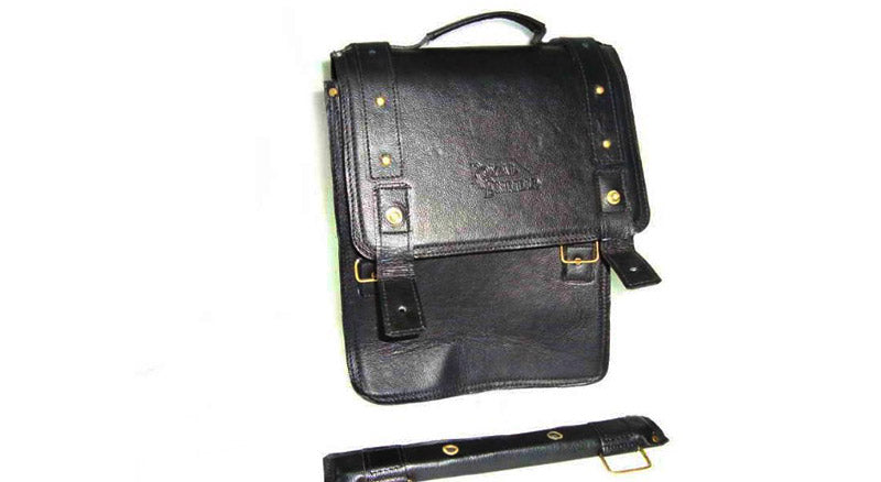 Royal Enfield Set Of Saddle Bag Black Genuine Leather