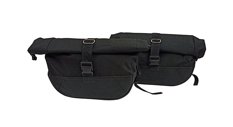 Royal Enfield GT Continental and Interceptor 650cc Soft Pannier Bags With Mounting Rails