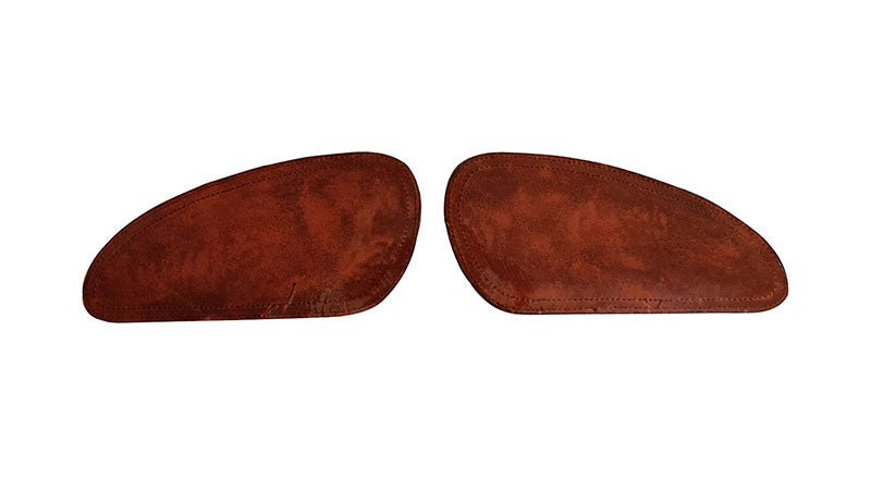 Customized Royal Enfield Interceptor 650cc Leather Knee Pad Pair Union Jack D1