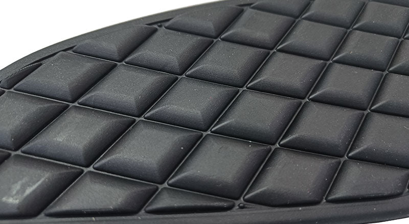 Royal Enfield Interceptor and GT 650 Tank Rubber Knee Pad Pair Black