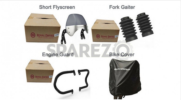 Genuine Royal Enfield Interceptor 650 Accessories Accessory 4 Pcs Combo Pack