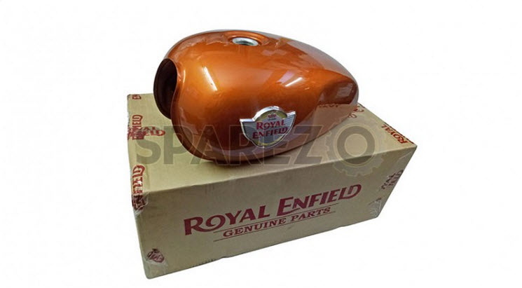 Genuine Royal Enfield Interceptor 650 Orange Crush Petrol Gas Fuel Tank