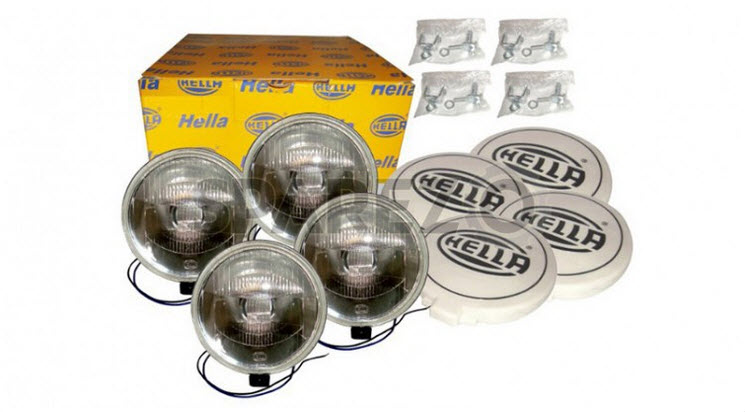 4 Pcs Hella Comet 500 12v H3 White Driving Lamp For Jeep