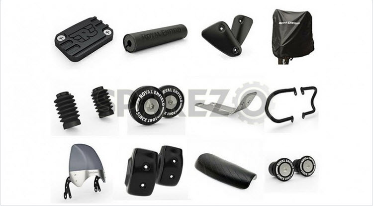Genuine Royal Enfield Interceptor 650 Accessory Products Combo Pack 12 Items