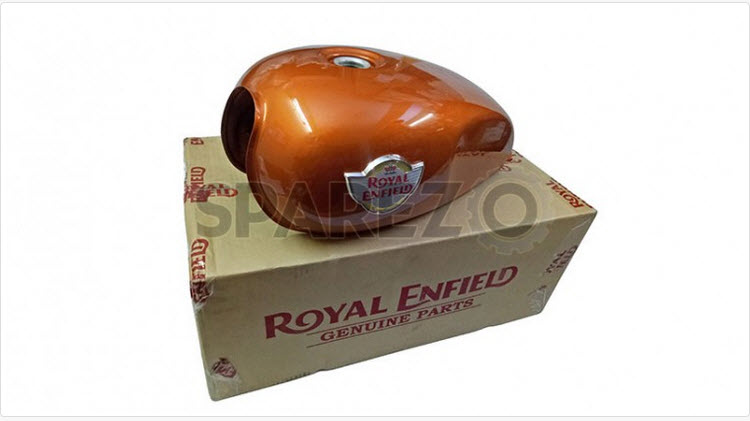 Genuine-Royal-Enfield-Interceptor-650-Orange-Crush-Petrol-Gas-Fuel-Tank