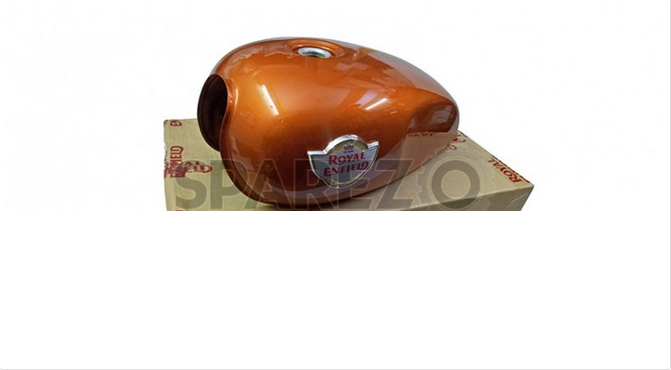 Genuine Royal Enfield Interceptor 650 Orange Crush Petrol Gas Fuel Tank