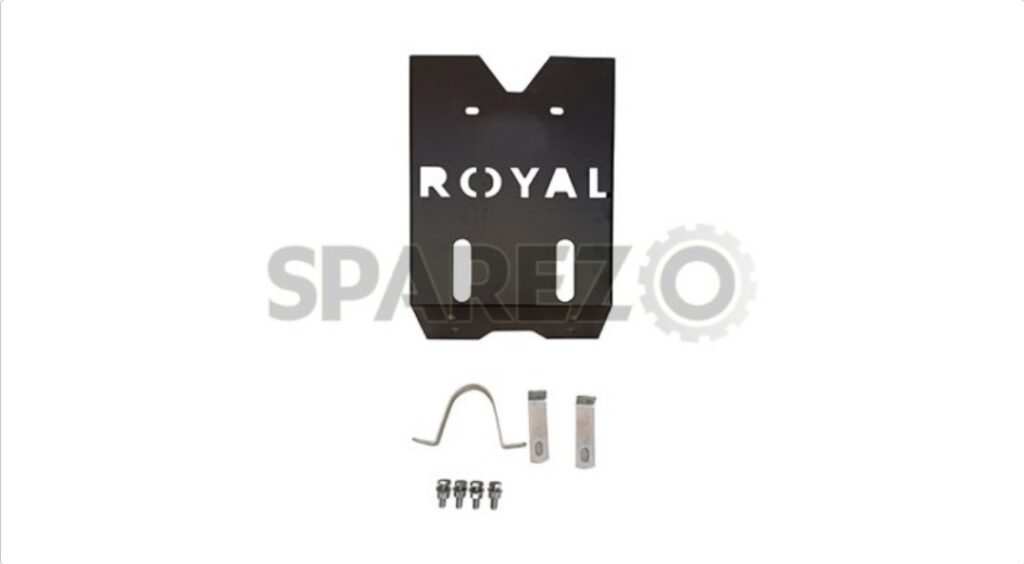 Royal Enfield Classic 350cc 500cc Engine Guard Skid Plate Steel Black