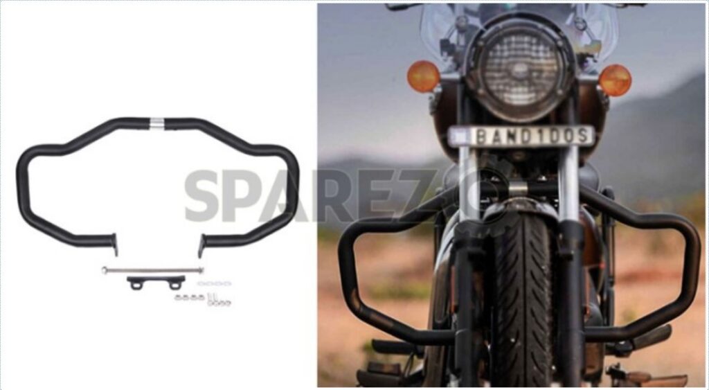 Royal Enfield Classic Reborn 350cc Crash Bar- Engine Guard Black 2022-23