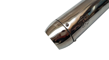 Royal Enfield Classic 350cc 500cc Silencer Silver Peashooter End Cap
