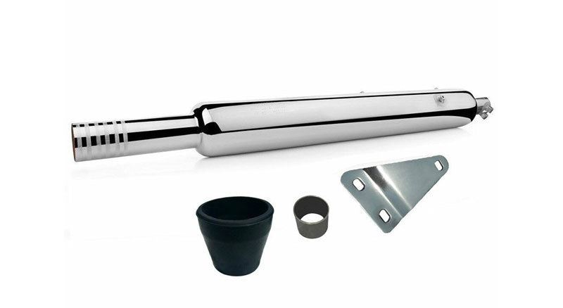 Royal Enfield Classic 350cc 500cc Punjab Dholki Exhaust Silencer Chrome