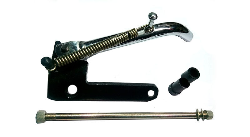 Royal Enfield Chromed Plated Side Stand Electra Samrat Type With Axle