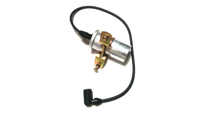 New Royal Enfield Bullet 6V Ignition Coil Lucas with Wire, Clip & Nut Bolt