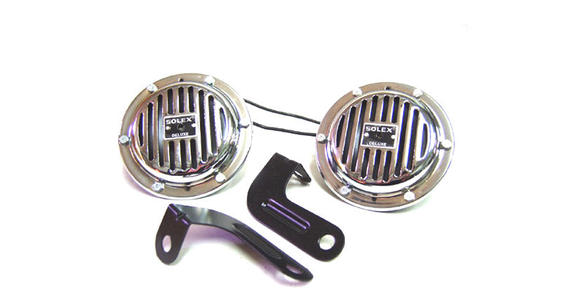 New Royal Enfield Hi Tone Dual Chrome Horn 12v