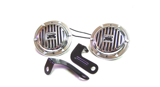 New Royal Enfield Hi Tone Dual Chrome Horn 12v