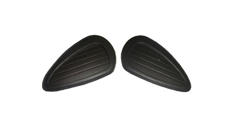 New Pair Of Black Rubber Knee Pads For Enfield Classic BSA Norton Triumph