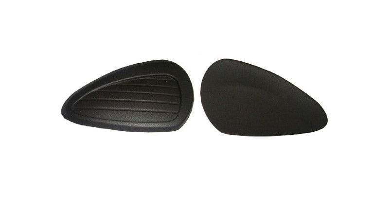 New Pair Of Black Rubber Knee Pads For Enfield Classic BSA Norton Triumph
