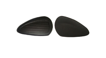 New Pair Of Black Rubber Knee Pads For Enfield Classic BSA Norton Triumph