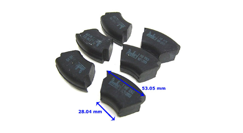 Royal Enfield 6Pcs Cush Rubbers Rear Wheel Early Models