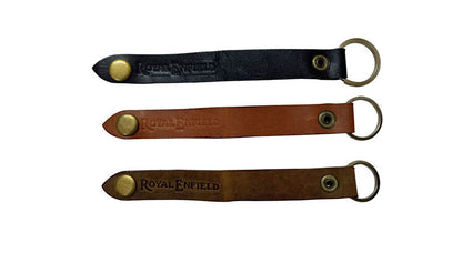 Royal Enfield 3 Unit Embossed Leather Key Ring