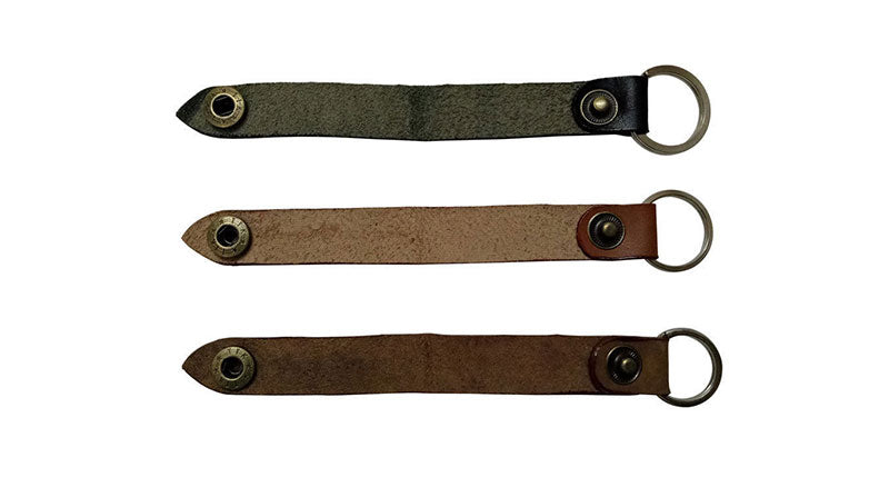 Royal Enfield 3 Unit Embossed Leather Key Ring