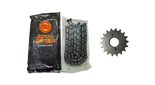 Royal Enfield 102 Link Chain & 18T Front Sprocket For Classic 500cc Model