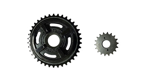 Royal Enfield 18T Front and 38T Rear Chain Sprocket For Classic Model