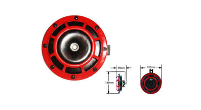 Hella Strong Tone 12Volt Universal Twin Horn Red