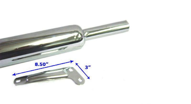 New Chrome Royal Enfield 500cc Electra Silencer Assly