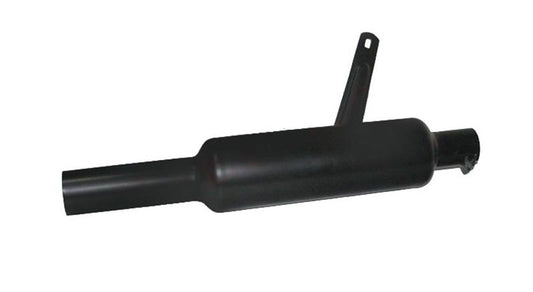 Royal Enfield Black powder Coated 500cc Short Exhaust Silencer & Bracket