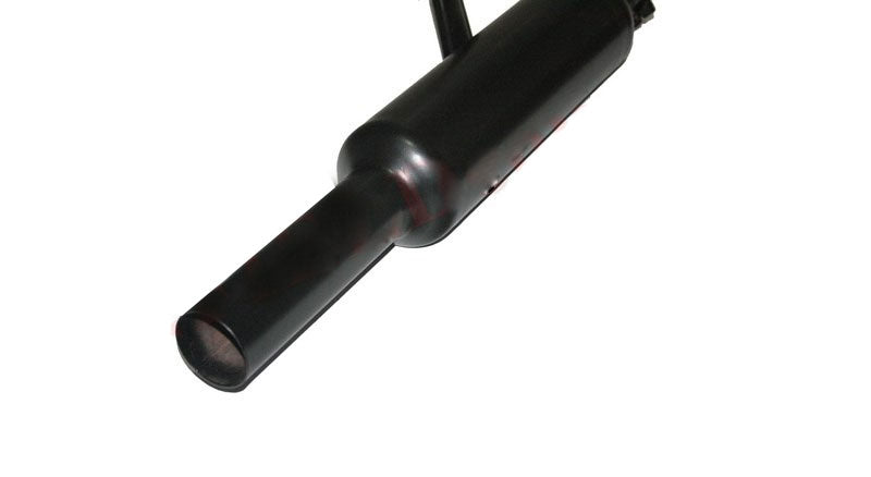 Royal Enfield Black powder Coated 500cc Short Exhaust Silencer & Bracket