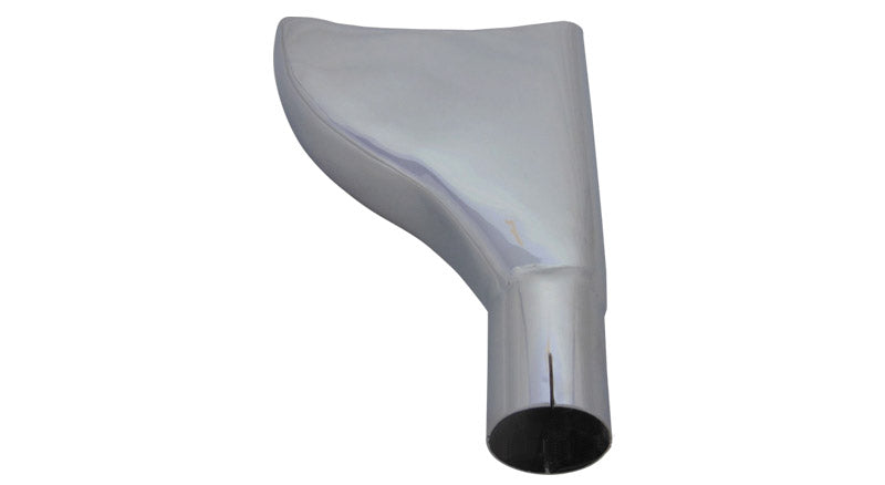 Vintage Universal Royal Enfield Exhaust Silencer Fish Tail end 350cc Cap