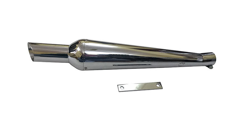 AEW New Monster Chromed Exhaust Silencer For Royal Enfield