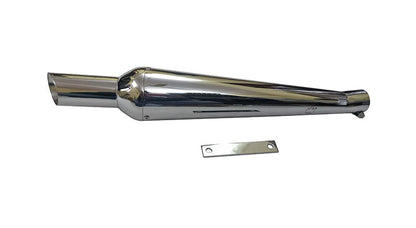 AEW New Monster Chromed Exhaust Silencer For Royal Enfield