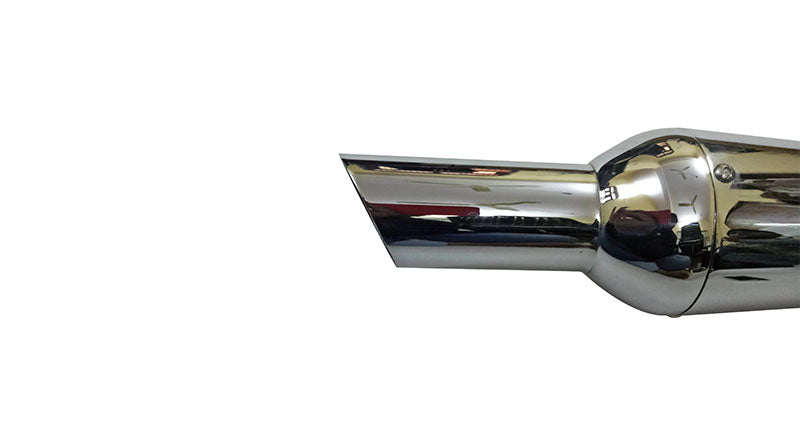 AEW New Monster Chromed Exhaust Silencer For Royal Enfield