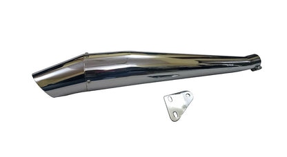 AEW Dolphine Chromed Exhaust Silencer For Royal Enfield