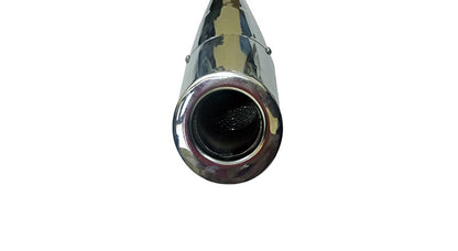 AEW Dolphine Chromed Exhaust Silencer For Royal Enfield