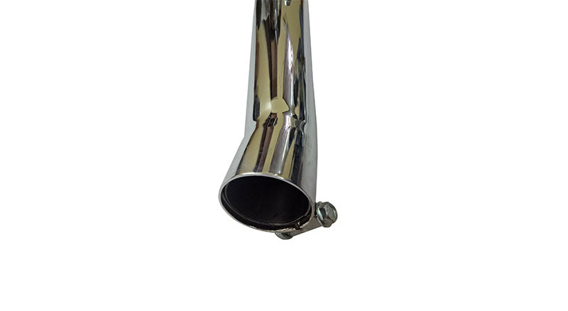 AEW Dolphine Chromed Exhaust Silencer For Royal Enfield