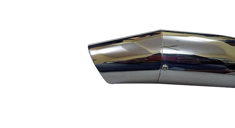 AEW Dolphine Chromed Exhaust Silencer For Royal Enfield