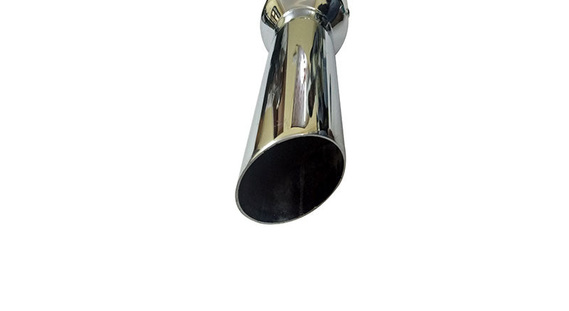 AEW Short Bottle Chromed Exhaust Silencer For Royal Enfield