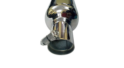 AEW Short Bottle Chromed Exhaust Silencer For Royal Enfield