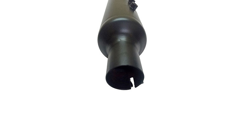 Royal Enfield Black powder Coated 500cc Short Exhaust Silencer And Bracket