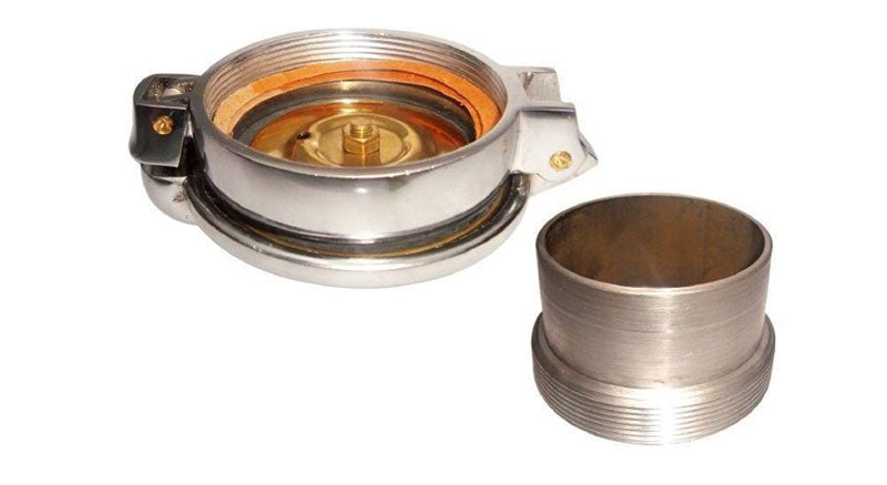 2-1/2" Monza Alloy Petrol Tank Fuel Flip Cap With Filler Neck Cafe Racer AJS BSA