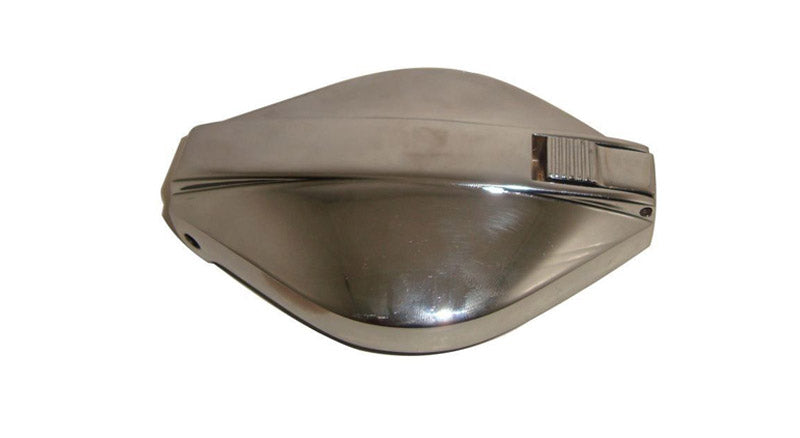Chrome Hinged Flip-Up Fuel Tank Cap Part No. 06-0681 For Triumph Bike