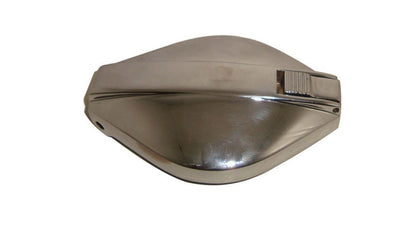 Chrome Hinged Flip-Up Fuel Tank Cap Part No. 06-0681 For Triumph Bike