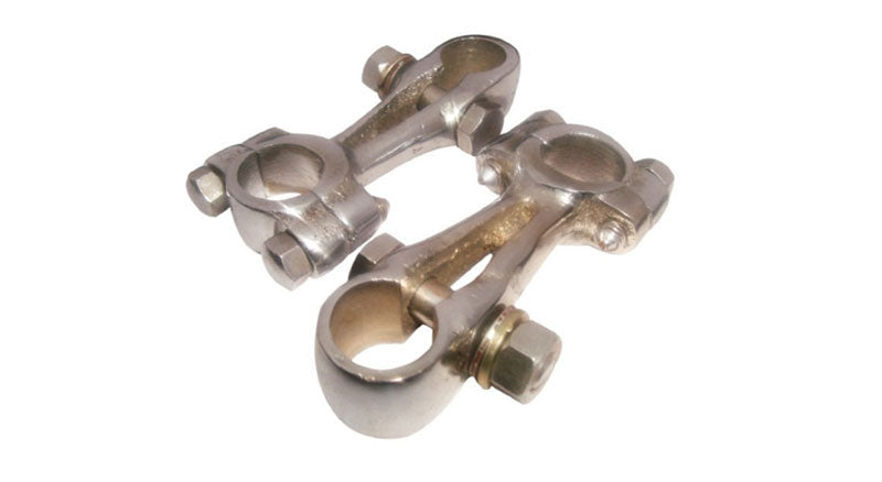 Royal Enfield J J2 G G1 G2 Girder Fork Handlebar Clamps 7/8" Chromed