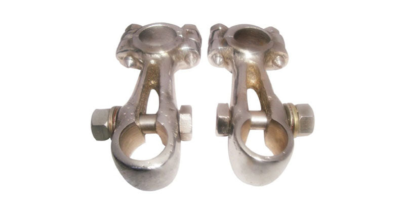Royal Enfield J J2 G G1 G2 Girder Fork Handlebar Clamps 7/8" Chromed