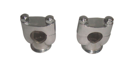 New Chrome Finish Universal Motorcycle 2" Handlebar Risers