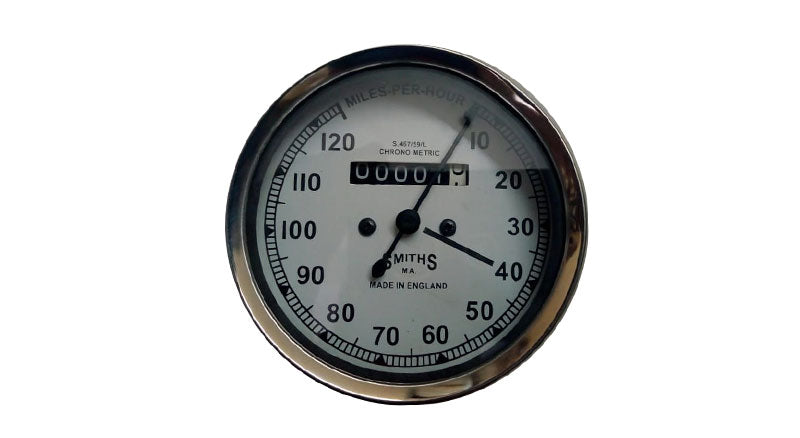 Royal Enfield Smiths Replica 0-120 Mph White Face Speedometer